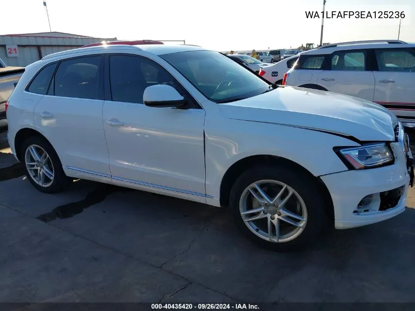 2014 Audi Q5 2.0T Premium VIN: WA1LFAFP3EA125236 Lot: 40435420