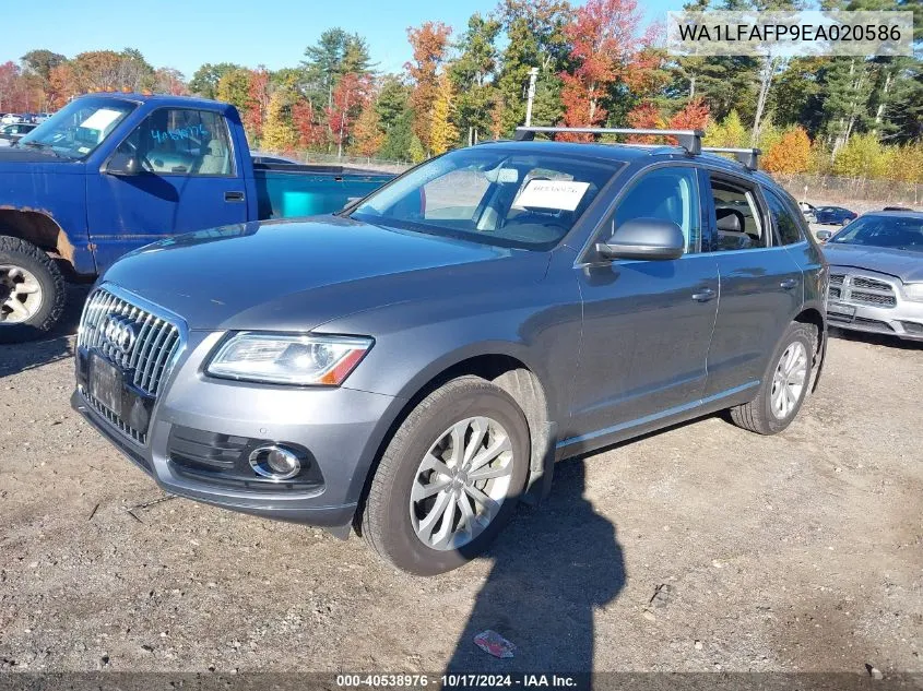 2014 Audi Q5 2.0T Premium VIN: WA1LFAFP9EA020586 Lot: 40538976