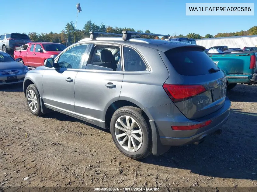 2014 Audi Q5 2.0T Premium VIN: WA1LFAFP9EA020586 Lot: 40538976