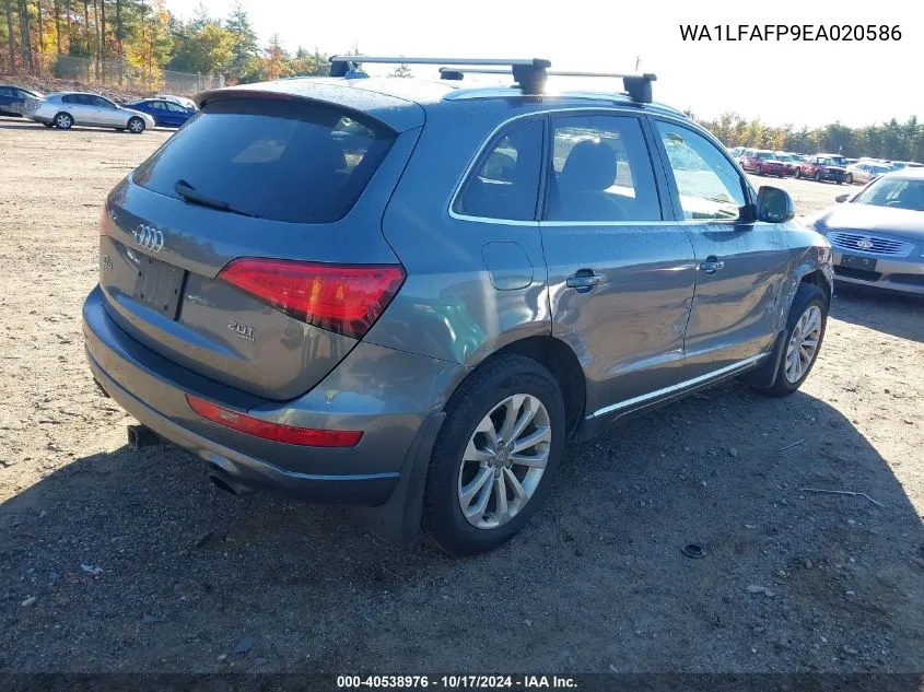 2014 Audi Q5 2.0T Premium VIN: WA1LFAFP9EA020586 Lot: 40538976