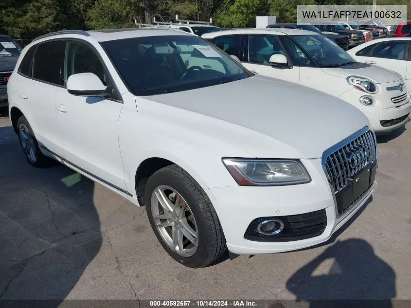 2014 Audi Q5 2.0T Premium VIN: WA1LFAFP7EA100632 Lot: 40592657