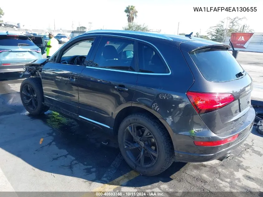 2014 Audi Q5 2.0T Premium VIN: WA1LFAFP4EA130655 Lot: 40593358