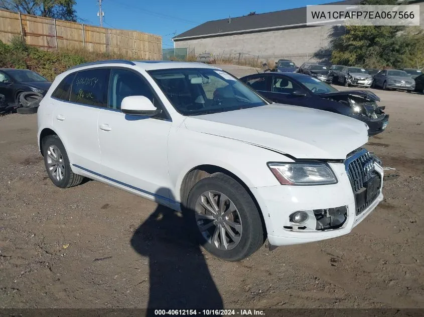 2014 Audi Q5 2.0T Premium VIN: WA1CFAFP7EA067566 Lot: 40612154