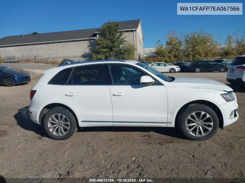 2014 Audi Q5 2.0T Premium VIN: WA1CFAFP7EA067566 Lot: 40612154