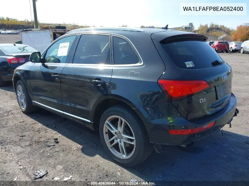 2014 Audi Q5 2.0T Premium VIN: WA1LFAFP8EA052400 Lot: 40638044