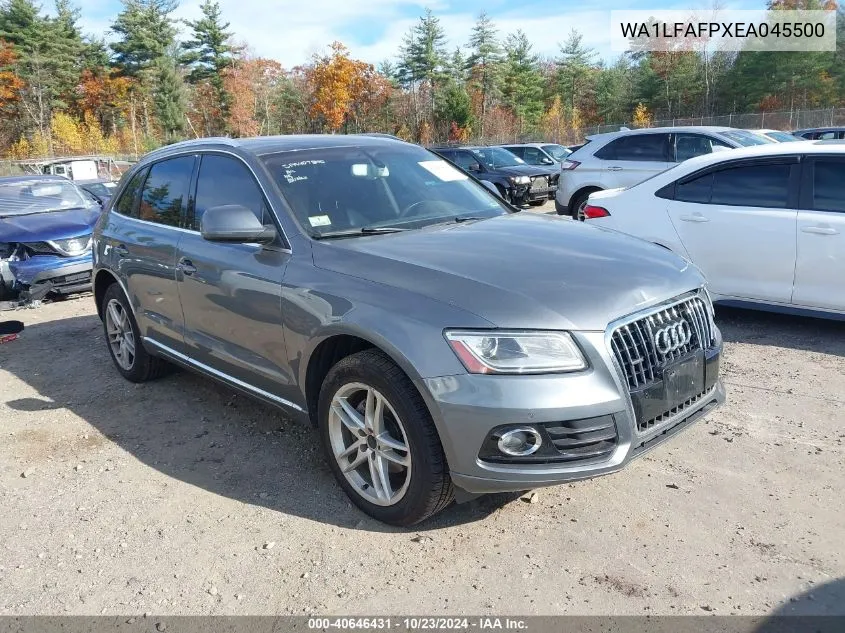 2014 Audi Q5 2.0T Premium VIN: WA1LFAFPXEA045500 Lot: 40646431