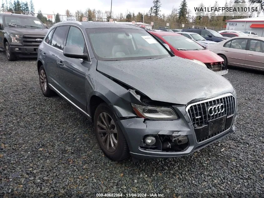 2014 Audi Q5 2.0T Premium VIN: WA1LFAFP3EA110154 Lot: 40682964