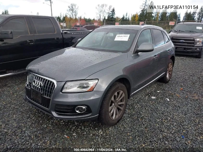 2014 Audi Q5 2.0T Premium VIN: WA1LFAFP3EA110154 Lot: 40682964