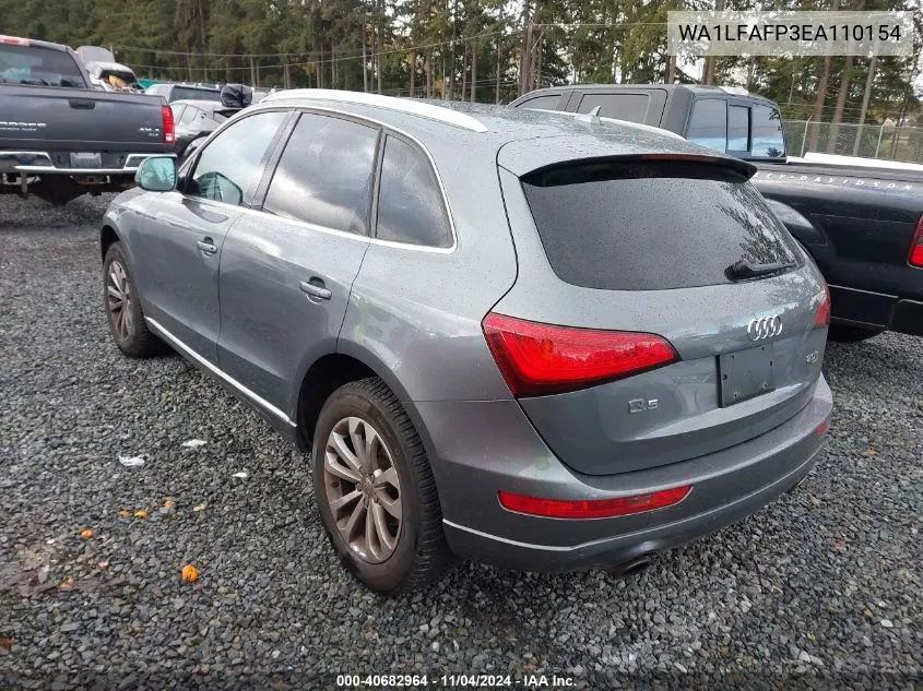 2014 Audi Q5 2.0T Premium VIN: WA1LFAFP3EA110154 Lot: 40682964