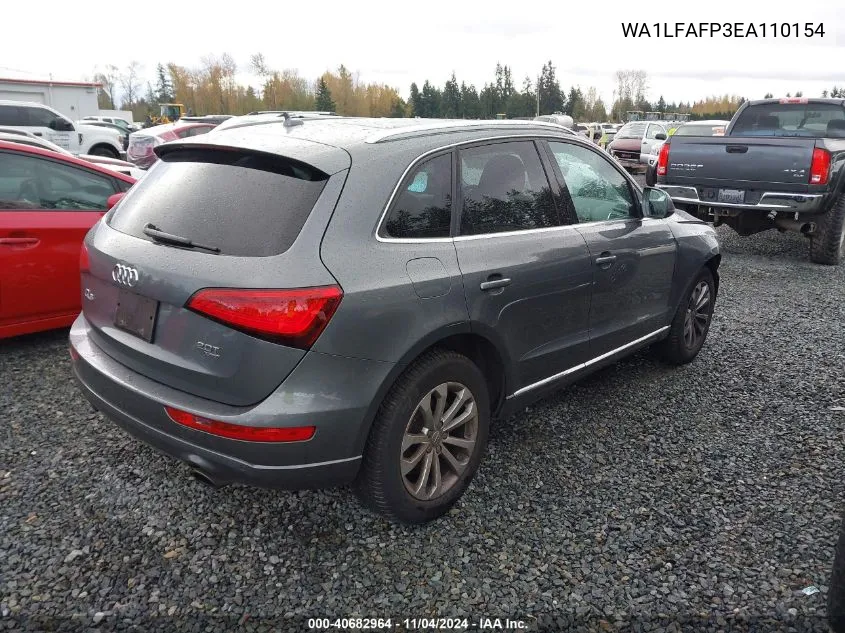 2014 Audi Q5 2.0T Premium VIN: WA1LFAFP3EA110154 Lot: 40682964