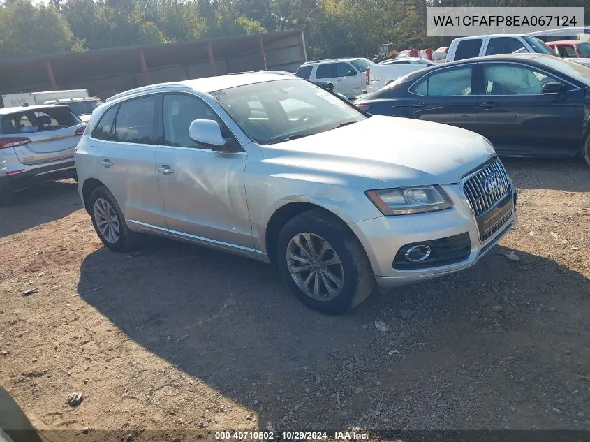 2014 Audi Q5 2.0T Premium VIN: WA1CFAFP8EA067124 Lot: 40710502