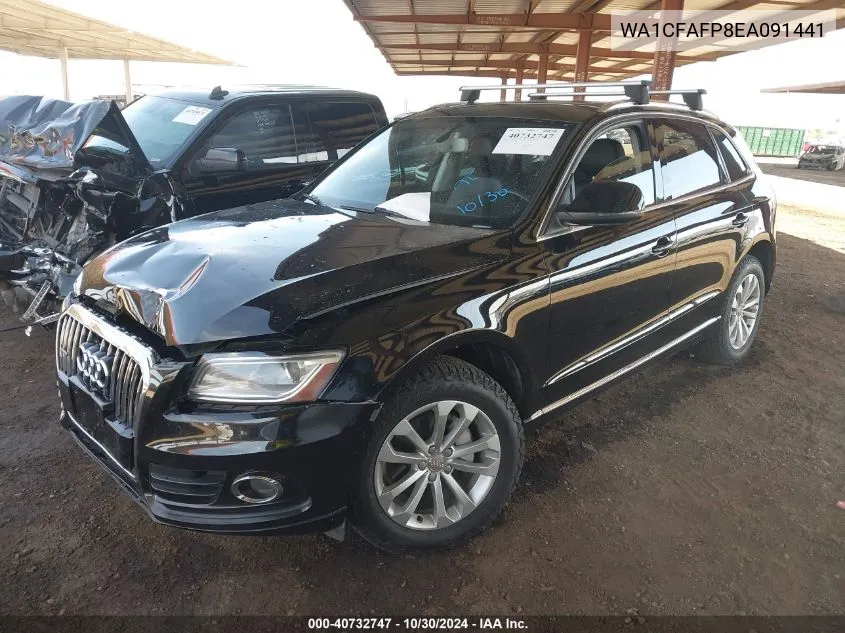 2014 Audi Q5 2.0T Premium VIN: WA1CFAFP8EA091441 Lot: 40732747