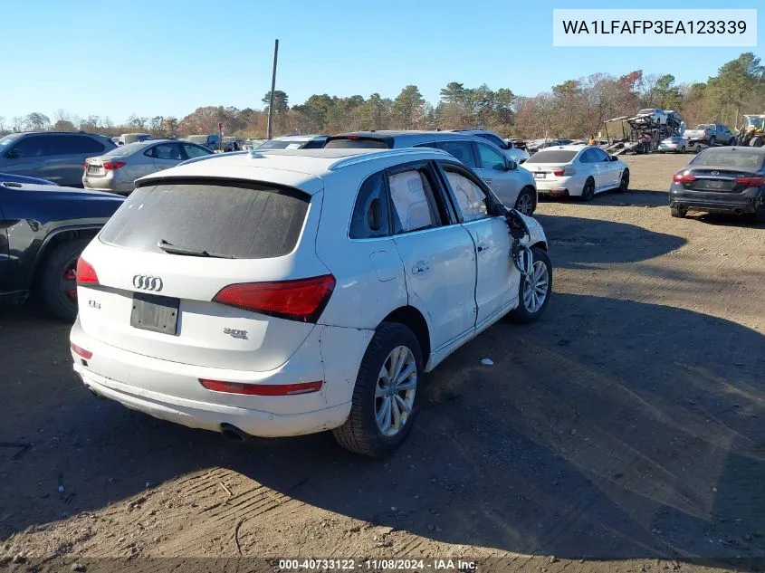 2014 Audi Q5 2.0T Premium VIN: WA1LFAFP3EA123339 Lot: 40733122