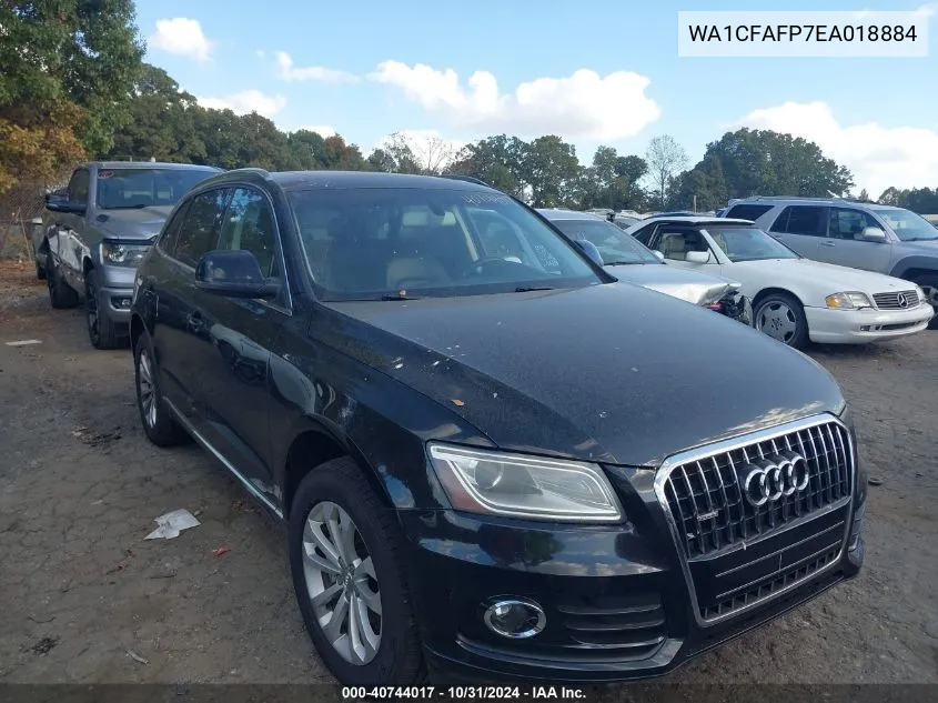 2014 Audi Q5 2.0T Premium VIN: WA1CFAFP7EA018884 Lot: 40744017