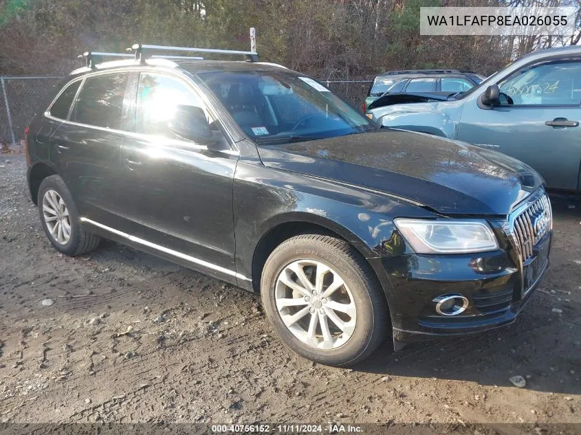 2014 Audi Q5 2.0T Premium VIN: WA1LFAFP8EA026055 Lot: 40756152