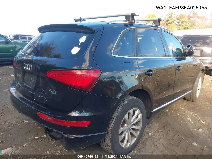 2014 Audi Q5 2.0T Premium VIN: WA1LFAFP8EA026055 Lot: 40756152