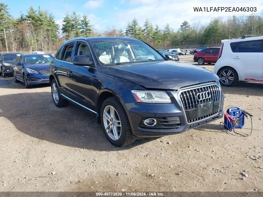 2014 Audi Q5 2.0T Premium VIN: WA1LFAFP2EA046303 Lot: 40773520