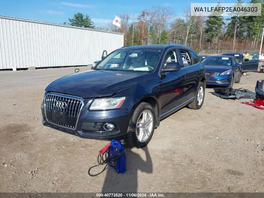 2014 Audi Q5 2.0T Premium VIN: WA1LFAFP2EA046303 Lot: 40773520