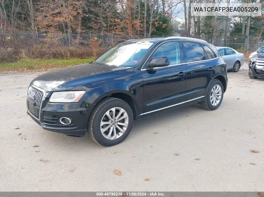 2014 Audi Q5 2.0T Premium VIN: WA1CFAFP3EA005209 Lot: 40790238