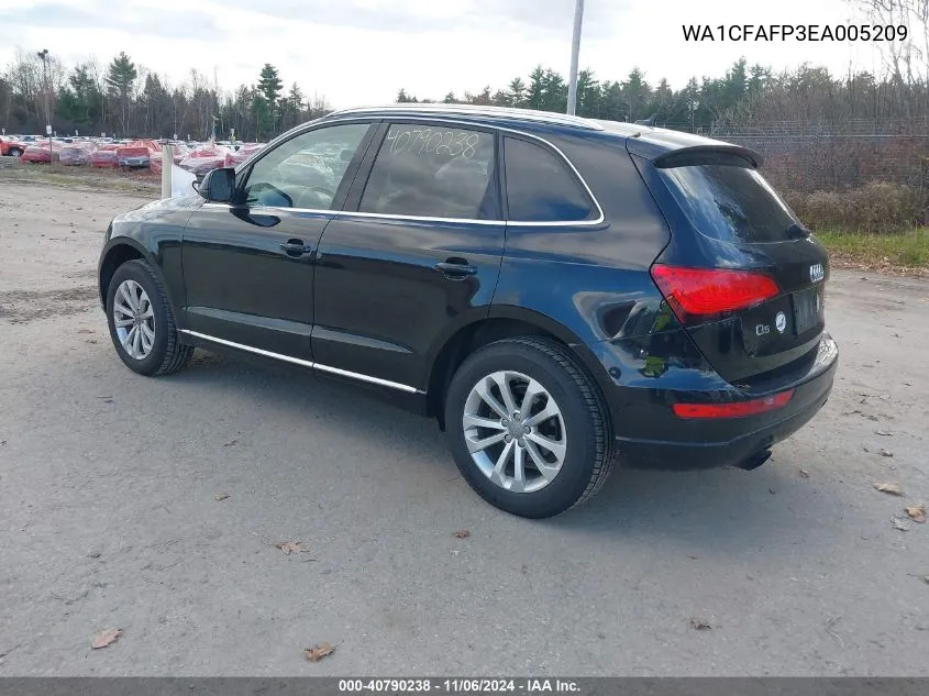 2014 Audi Q5 2.0T Premium VIN: WA1CFAFP3EA005209 Lot: 40790238