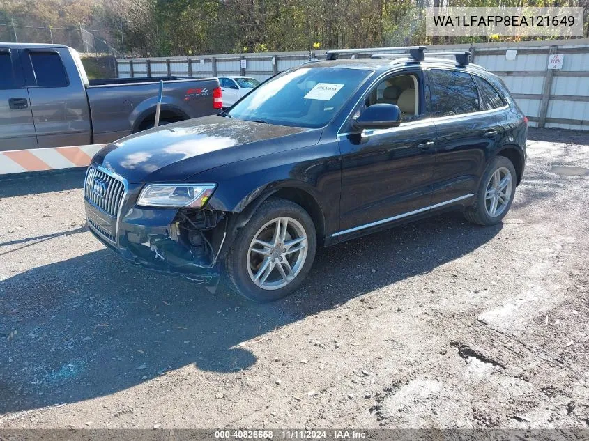 2014 Audi Q5 2.0T Premium VIN: WA1LFAFP8EA121649 Lot: 40826658