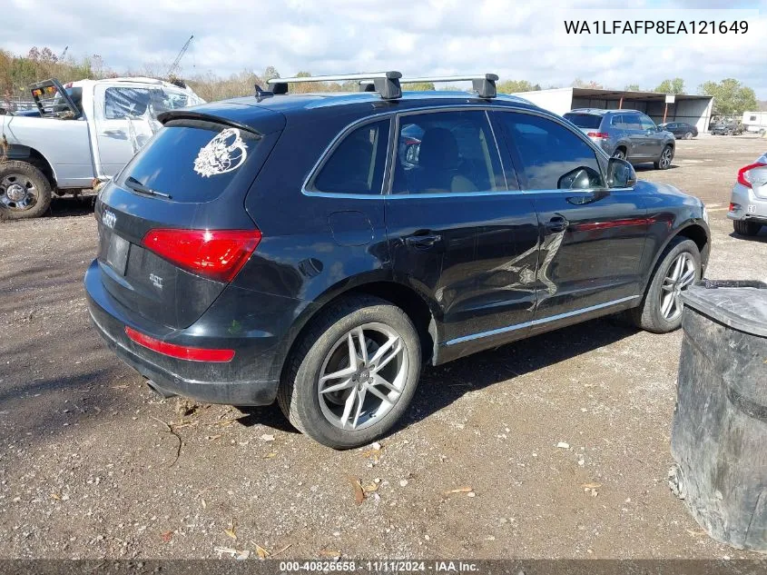 2014 Audi Q5 2.0T Premium VIN: WA1LFAFP8EA121649 Lot: 40826658