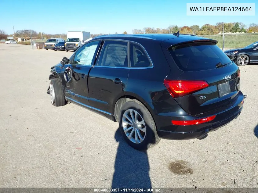 2014 Audi Q5 2.0T Premium VIN: WA1LFAFP8EA124664 Lot: 40833357