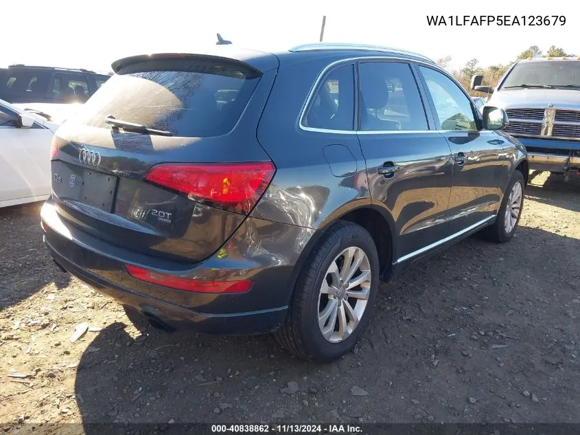 2014 Audi Q5 2.0T Premium VIN: WA1LFAFP5EA123679 Lot: 40838862