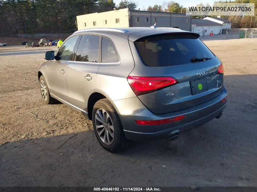 2014 Audi Q5 2.0T Premium VIN: WA1CFAFP9EA027036 Lot: 40846192