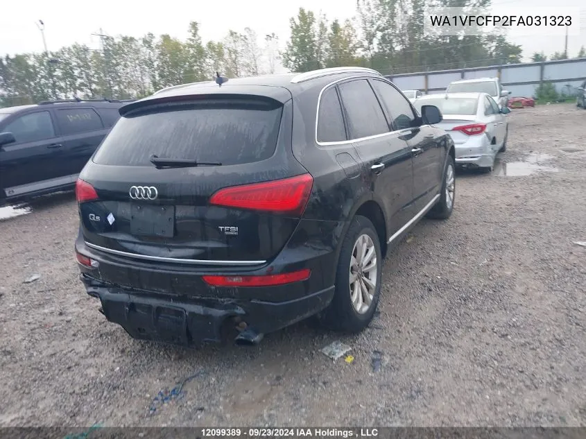 2015 Audi Q5 VIN: WA1VFCFP2FA031323 Lot: 12099389