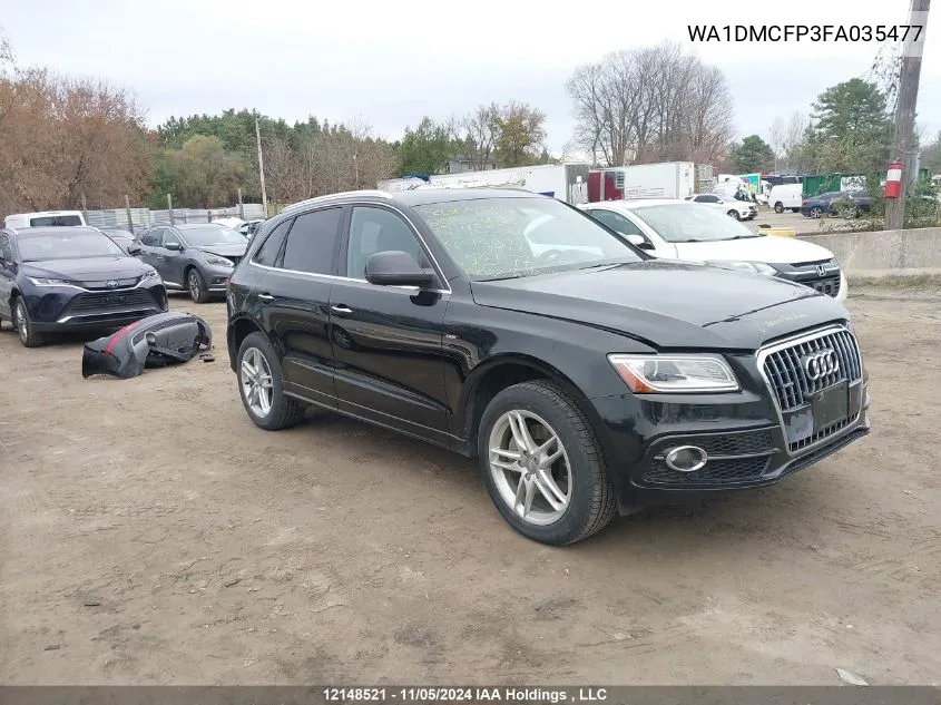 2015 Audi Q5 VIN: WA1DMCFP3FA035477 Lot: 12148521