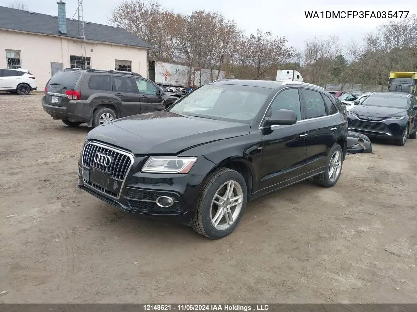 2015 Audi Q5 VIN: WA1DMCFP3FA035477 Lot: 12148521