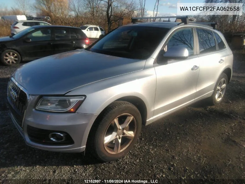 2015 Audi Q5 VIN: WA1CFCFP2FA062658 Lot: 12152997