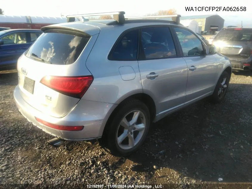 2015 Audi Q5 VIN: WA1CFCFP2FA062658 Lot: 12152997