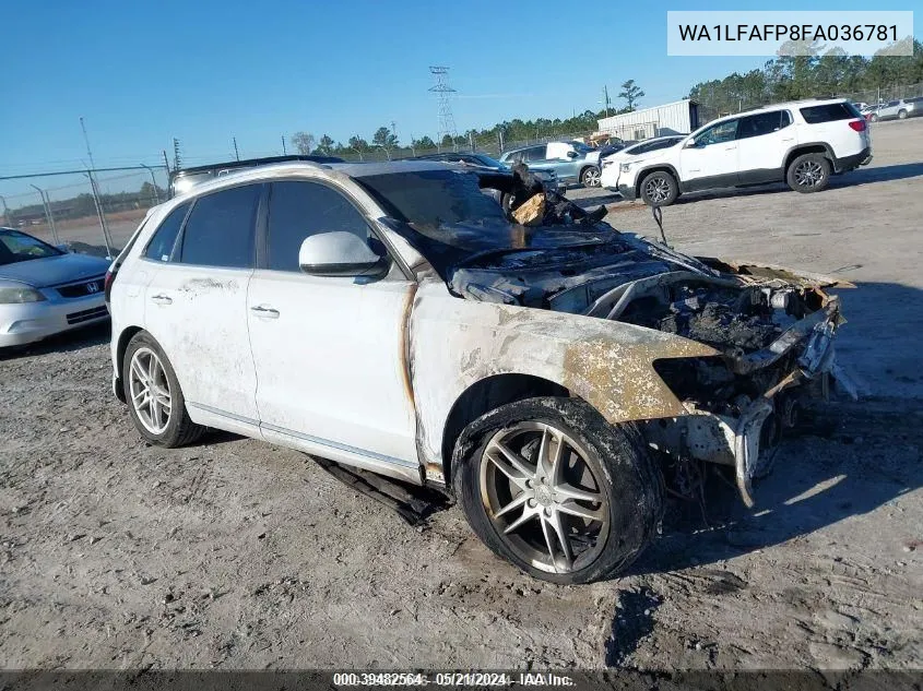 2015 Audi Q5 2.0T Premium VIN: WA1LFAFP8FA036781 Lot: 39482564