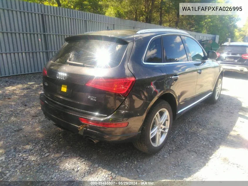 2015 Audi Q5 2.0T Premium VIN: WA1LFAFPXFA026995 Lot: 39495507