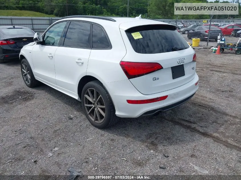 WA1WGAFPXFA051020 2015 Audi Q5 3.0T Premium Plus