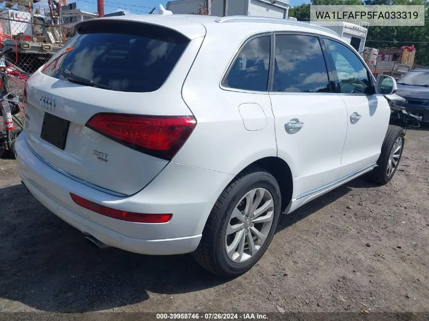 WA1LFAFP5FA033319 2015 Audi Q5 2.0T Premium