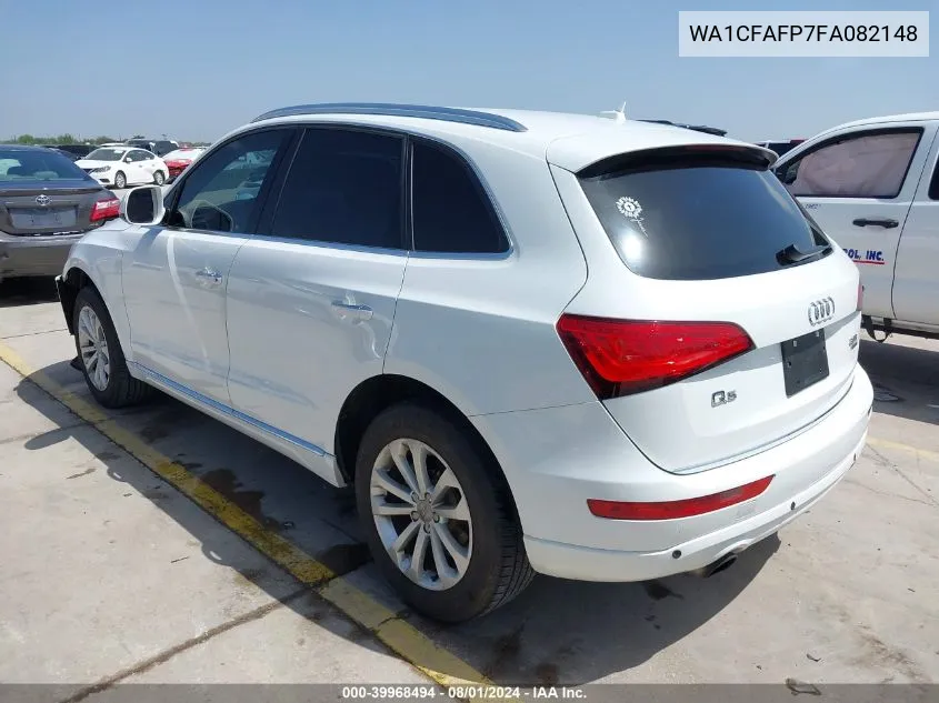 2015 Audi Q5 2.0T Premium VIN: WA1CFAFP7FA082148 Lot: 39968494