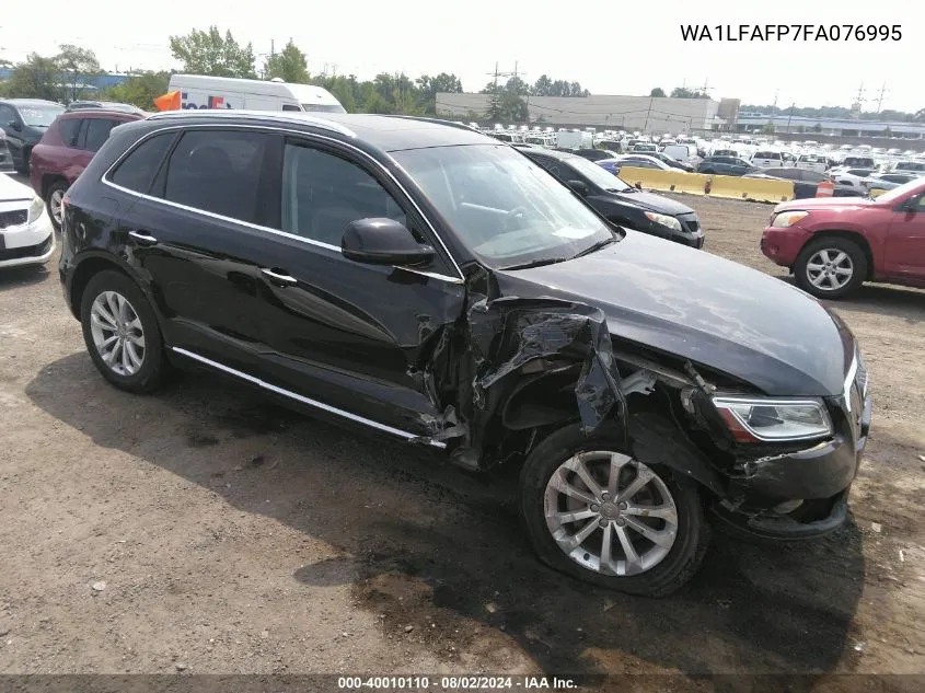 2015 Audi Q5 2.0T Premium VIN: WA1LFAFP7FA076995 Lot: 40010110