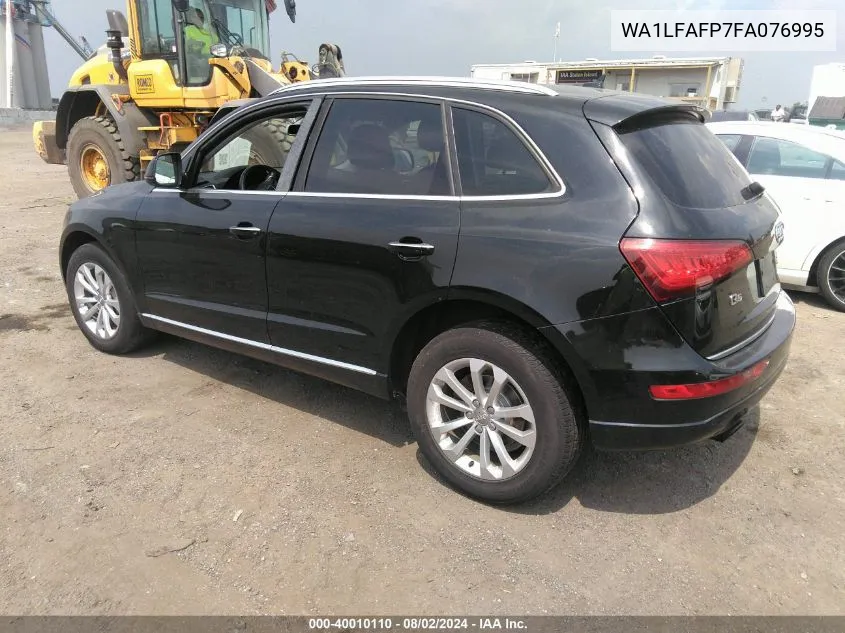 2015 Audi Q5 2.0T Premium VIN: WA1LFAFP7FA076995 Lot: 40010110