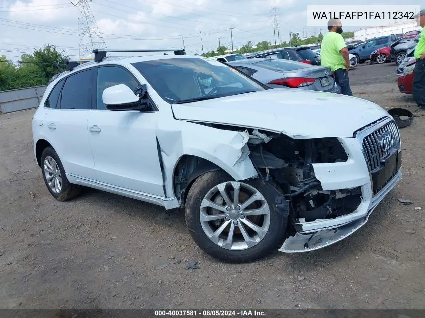 2015 Audi Q5 2.0T Premium VIN: WA1LFAFP1FA112342 Lot: 40037581