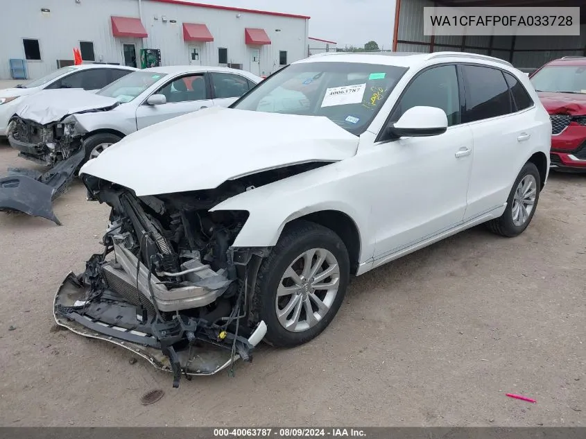 WA1CFAFP0FA033728 2015 Audi Q5 2.0T Premium