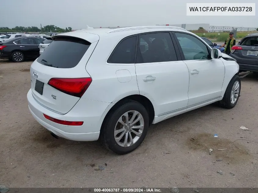 WA1CFAFP0FA033728 2015 Audi Q5 2.0T Premium