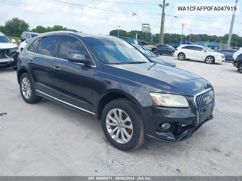 2015 Audi Q5 2.0T Premium VIN: WA1CFAFP0FA047919 Lot: 40068571