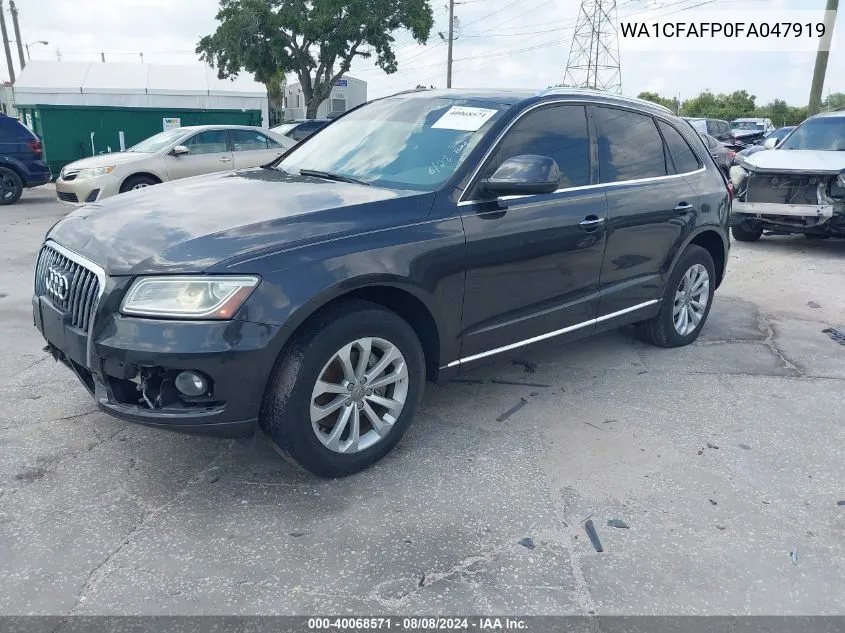 2015 Audi Q5 2.0T Premium VIN: WA1CFAFP0FA047919 Lot: 40068571