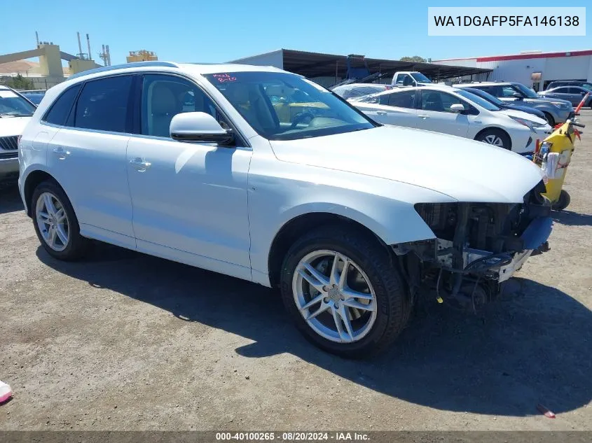 2015 Audi Q5 3.0T Premium Plus VIN: WA1DGAFP5FA146138 Lot: 40100265