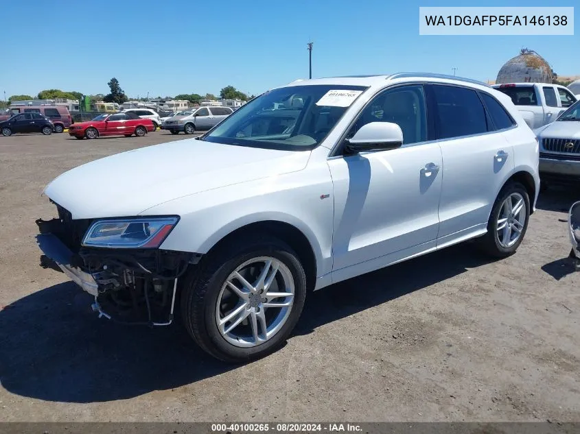 2015 Audi Q5 3.0T Premium Plus VIN: WA1DGAFP5FA146138 Lot: 40100265