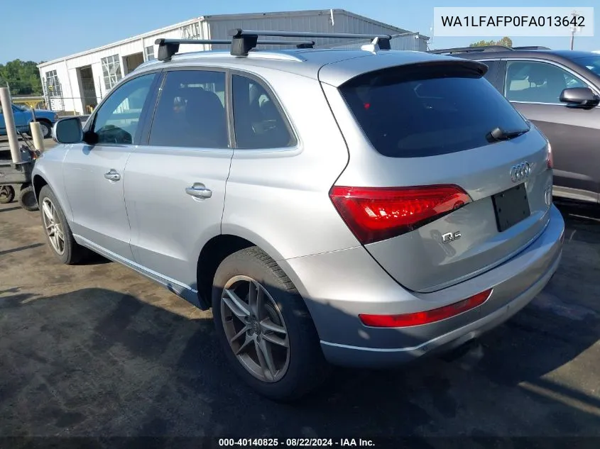 2015 Audi Q5 2.0T Premium VIN: WA1LFAFP0FA013642 Lot: 40140825