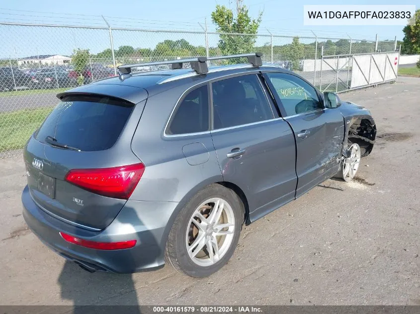 2015 Audi Q5 Premium Plus VIN: WA1DGAFP0FA023833 Lot: 40161579